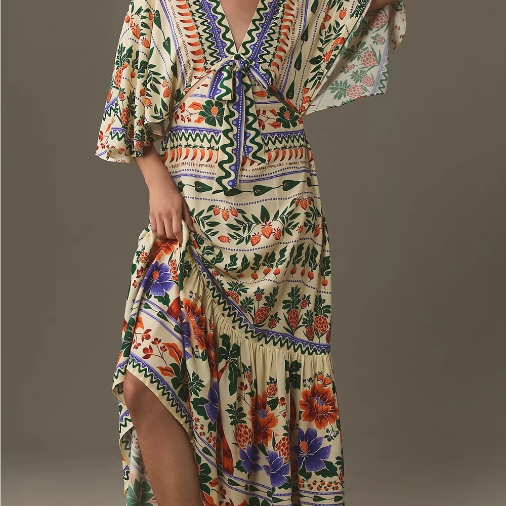 FARM Rio Multicolor Floral Maxi Dress